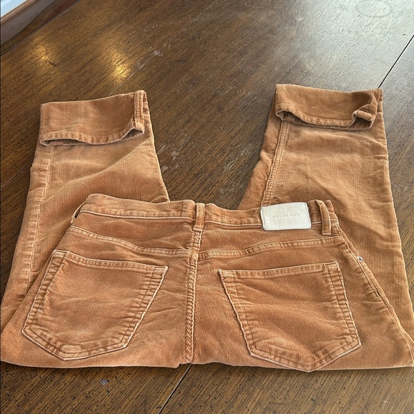 Everlane Cheeky Baby Cord Straight Crop Pants in Acorn EUC. 29 - Picture 4 of 8